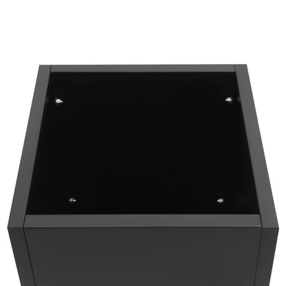 SODONAD Tall Metal Planter Box, Heavy Duty Planter Box, Rectangular Outdoor/Indoor Planters Modern Flower Pot for Porch Patio Garden Balconie, 16'' × 16'' × 30''