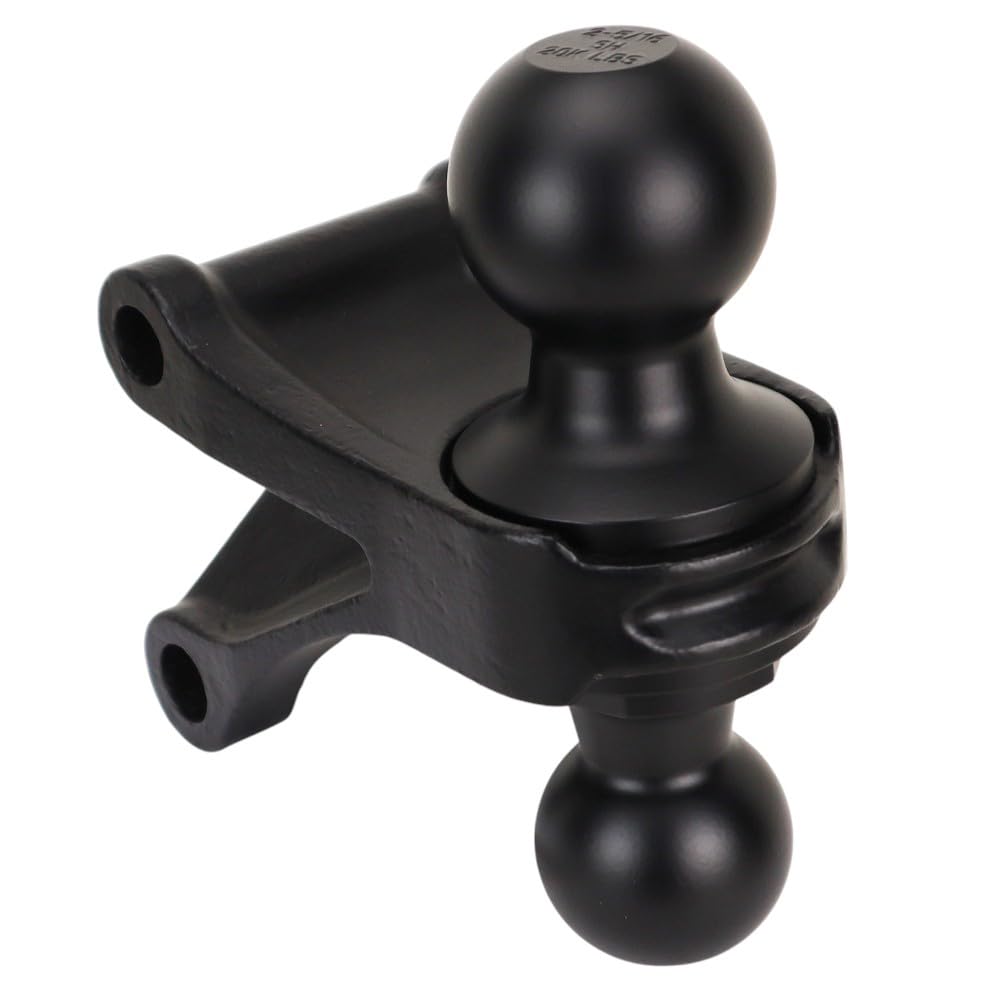 Shocker HD 20K Air Hitch with Black Combo 2" & 2-5/16" Balls, Fits 2" Hitch - 20,000 lbs