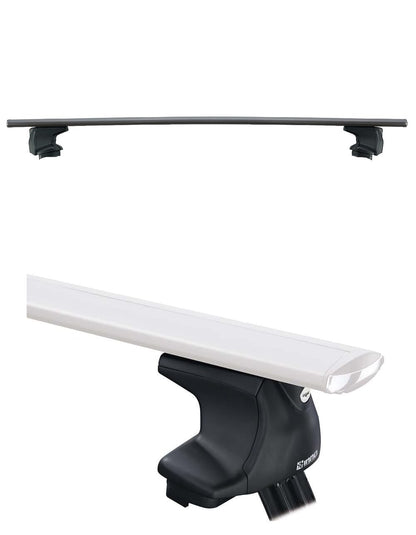 INNO XS250 Aero Low Profile Base Stays for Smooth Roof THROUGH (Set of 4) , Black , 2 7/8 in (73 mm)