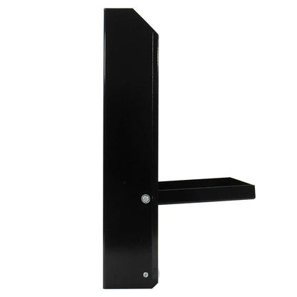 Pit Posse 458BK Jr Work Station Storage Cabinet Shelf Rack Holder Caddy - Made in USA - Garage Enclosed Race Trailer Automotive Mechanics Shop Storage Organizer Aluminum (Black)