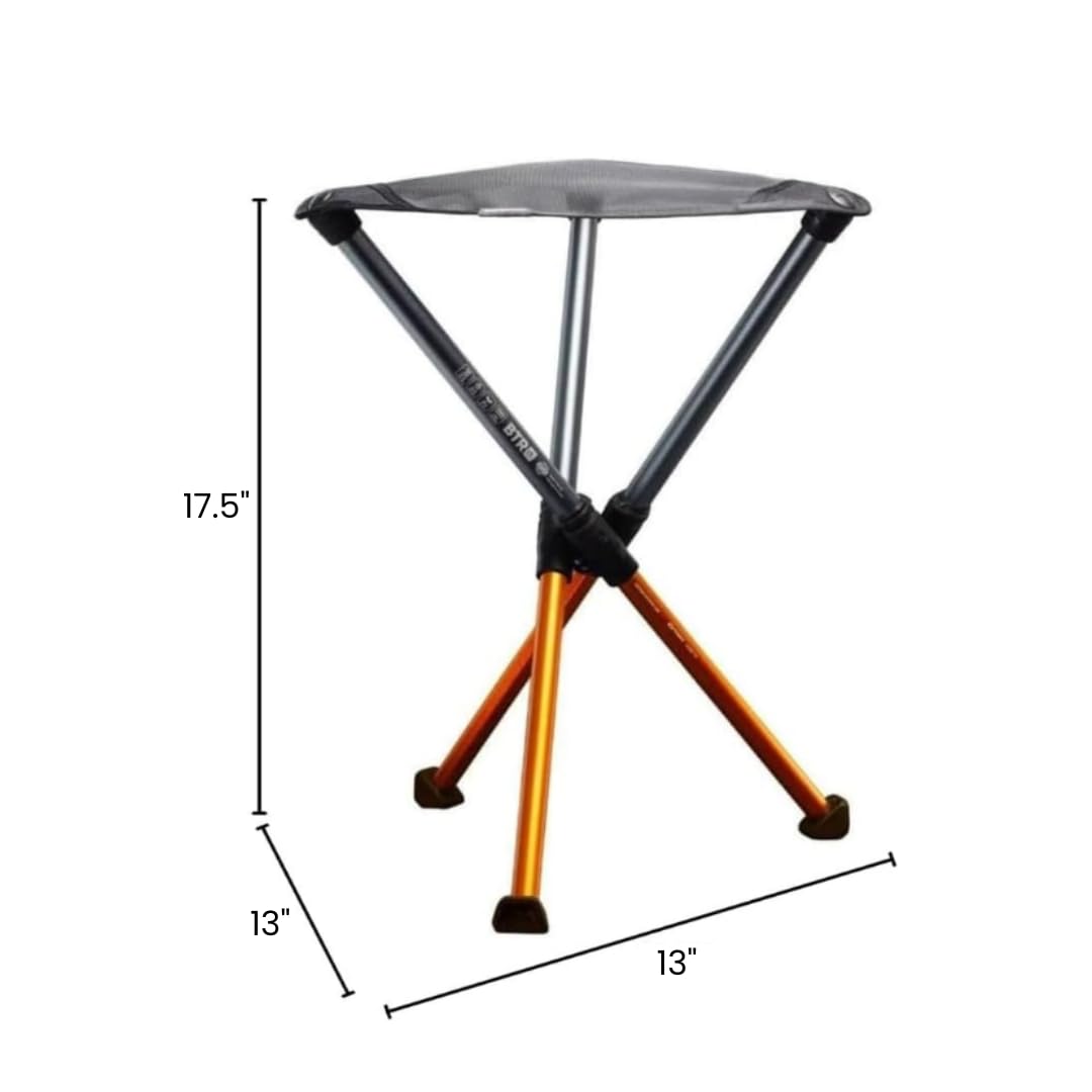 Hillsound BTR Stool for Ultralight Backpacking & Hiking, Lightweight Camping Chairs, Compact Portable Outdoor Seat, Hunting Adventures, Durable Tripod Design, Made in Korea