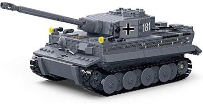 General Jim's Military Brick Building Set - WW2 German Army King Tiger Tank Building Blocks Model Set for Military World War 2 Military and Brick Building Enthusiastsforall Building Levels