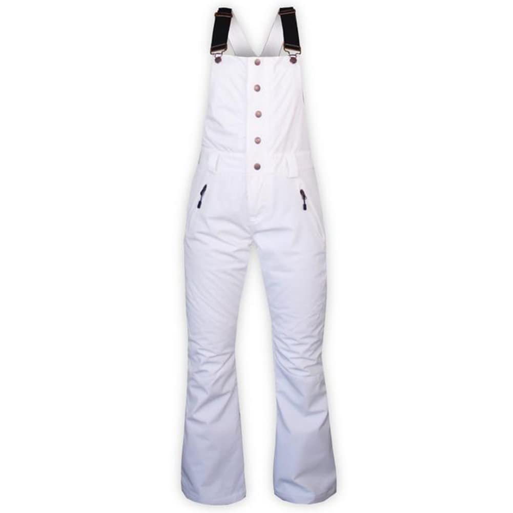 Boulder Gear Women's Winter Sports Active Outdoor Skiing Marvel II 2781R Bib, White, 6