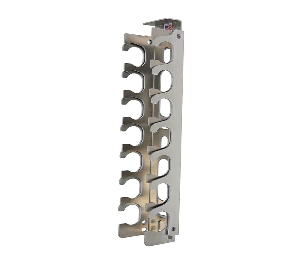 Mytee Products 24" Aluminum Locking Ratchet Binder Rack - Made in USA (Holds 7 Binders)