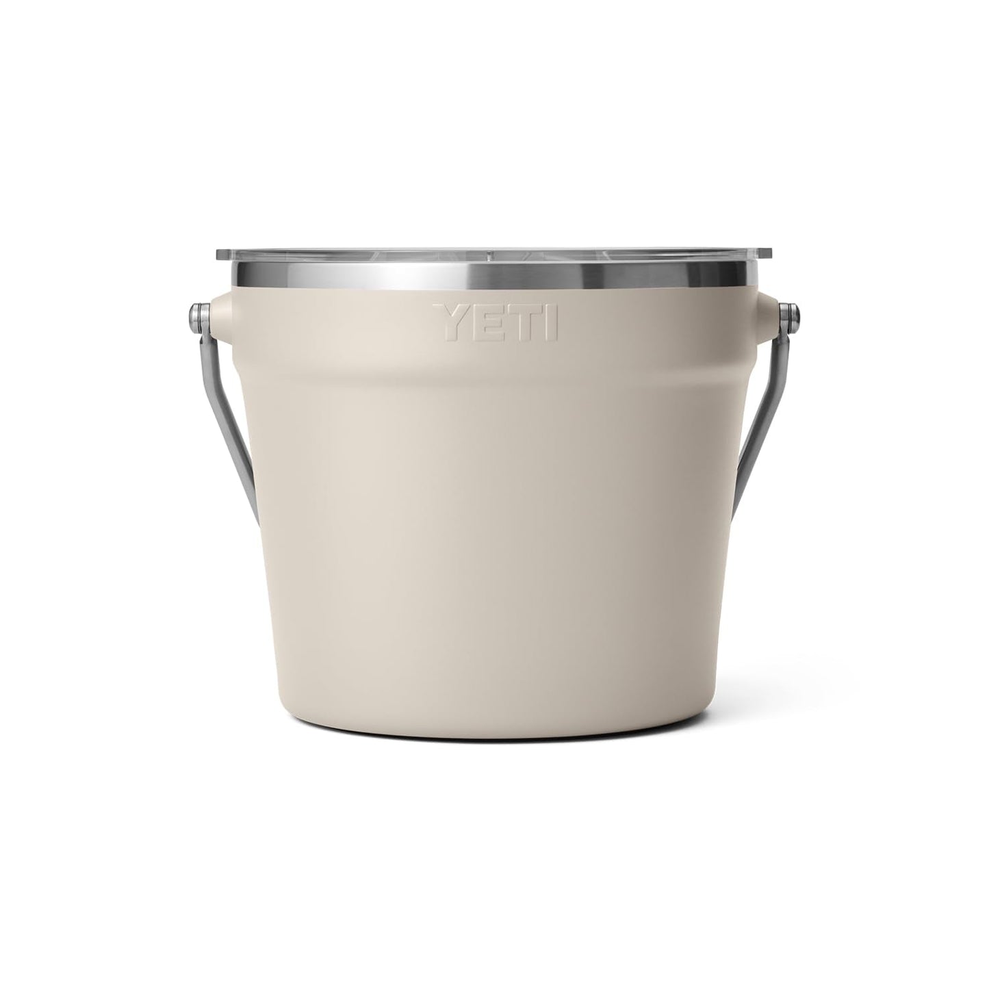YETI Rambler Beverage Bucket, Double-Wall Vacuum Insulated Ice Bucket with Lid, Cape Taupe