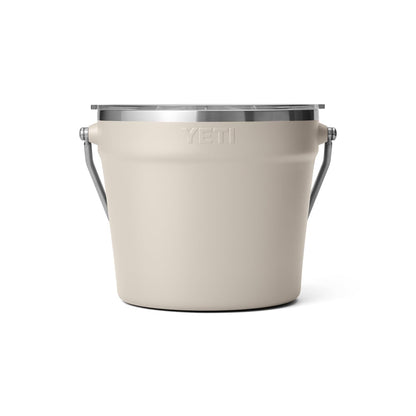 YETI Rambler Beverage Bucket, Double-Wall Vacuum Insulated Ice Bucket with Lid, Cape Taupe