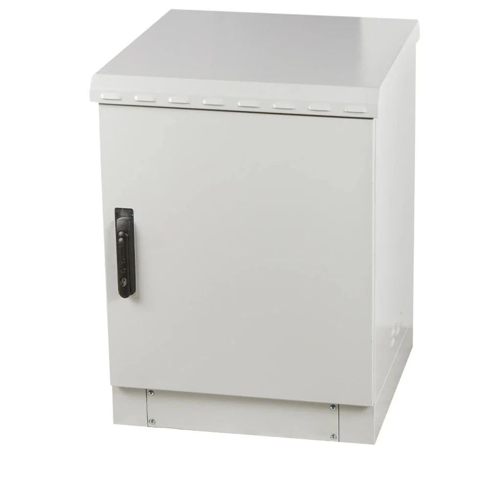 STURDX 9U Outdoor Network Cabinet – 19″ 600 × 600 mm (24"x24") Enclosure – IP66 Weatherproof Pole/Wall-Mount Cabinet