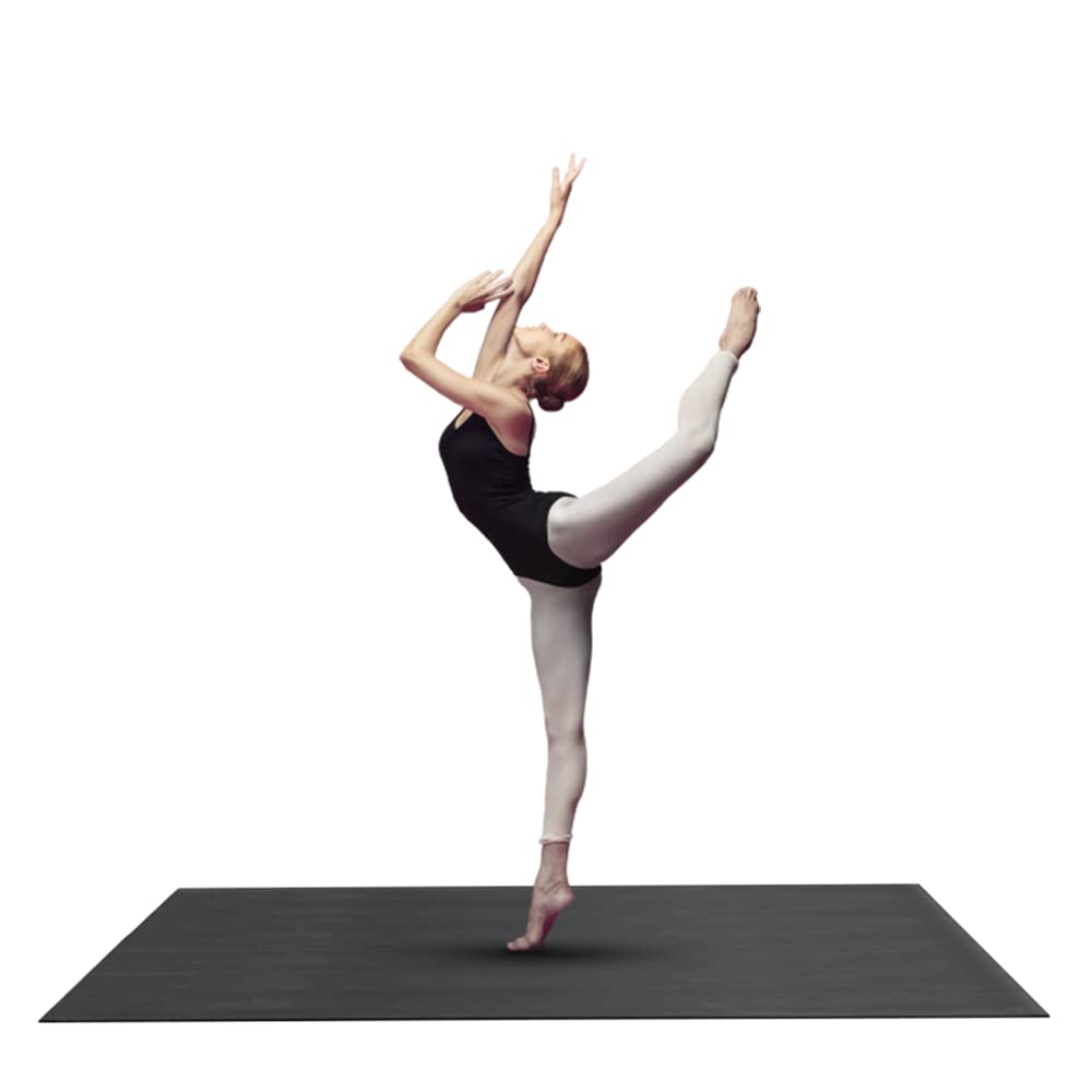 Marley Dance Floor for Home & Studio – Portable 6x3 ft Non-Slip Vinyl Mat for Ballet, Lyrical & Contemporary – 2mm Thick, Rollable – Includes Carry Strap & Leg Stretcher