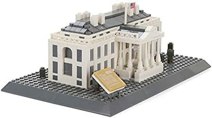 Apostrophe Games White House Building Block Set (770 Pieces) Washington D.C. White House Famous Landmark Series - Architecture Model for Kids and Adults