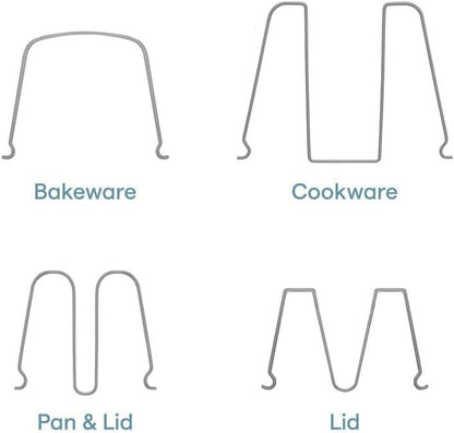 YouCopia StoreMore Expandable Pan Rack - Adjustable 12.5"-22" Kitchen Organizer with Steel Wires