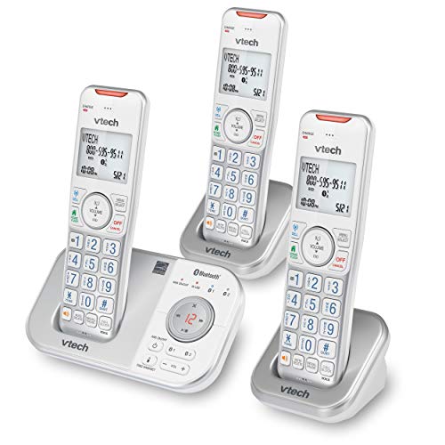 VTech VS112-4 Bluetooth 4 Handset Cordless Phone for Home with Answering Machine, Call Blocking, Caller ID, Intercom and Connect to Cell