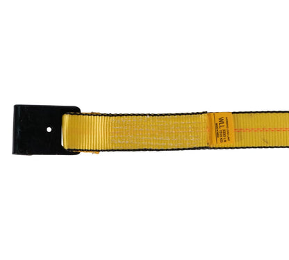 Mytee Products Ratchet Tie-Down Straps with Flat Hooks, 2" x 40' Ratchet Straps Yellow | 10,000 Lbs Breaking Strength | TieDown Ratchet Straps for Flatbed, Truck, Trailers Pickup (4 Pack)