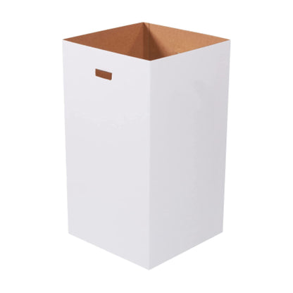 Box USA 50 Gallon 18 L x 18 W x 36 H 10-Pack Cardboard Trash Cans and Recycling Bins, Reusable or Disposable Pop Up Garbage Boxes