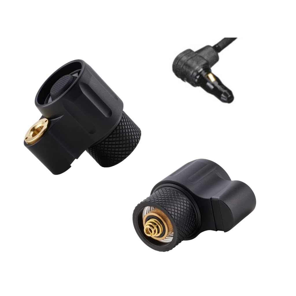 Z-BOLT® Dual Switch Cable Port Tailcap (Matte Black) for 3V/6V Malkoff, Blazer LEP & LED 18350/18650 Light Bodies & Surefire M300/340/M600/640DF Lights (DS00 Type Functionality)