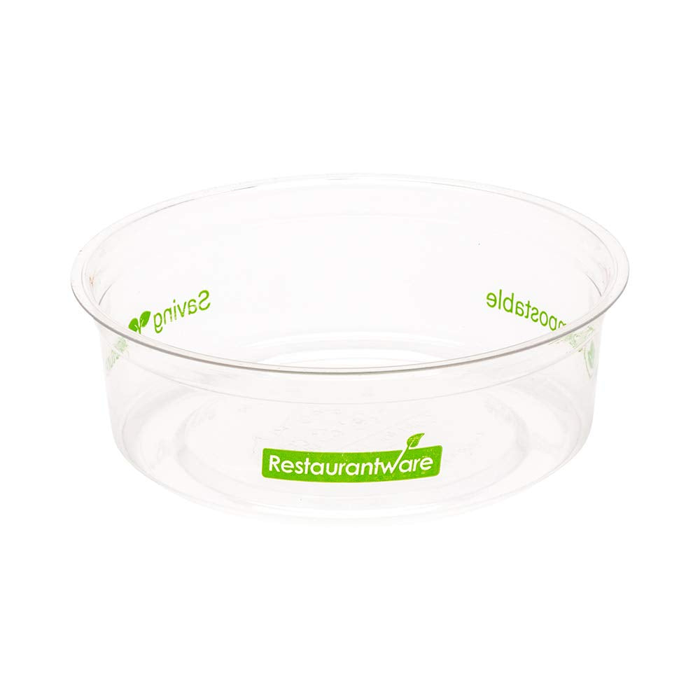 Restaurantware Basic Nature 8 Ounce Deli Containers 500 Meal Prep Containers - Lids Sold Separately PLA Plastic Disposable Food Containers For Holding Snacks Salads And Desserts