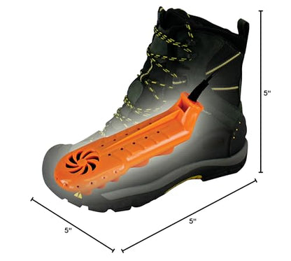 DryGuy Unisex's Travel Dry DX Shoe Dryers, Orange and Black, One Size