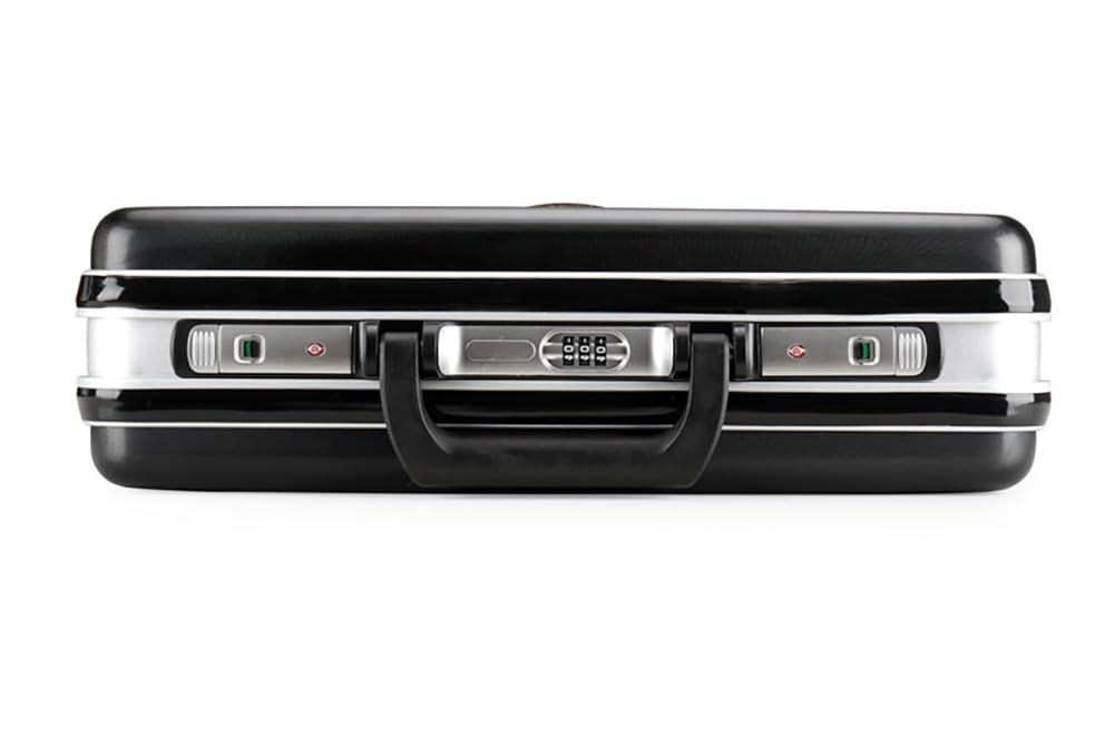 Baxi&barna ABS&PC Business Briefcase, Security Lockbox for Important Documents, New Aluminum Frame Money Box