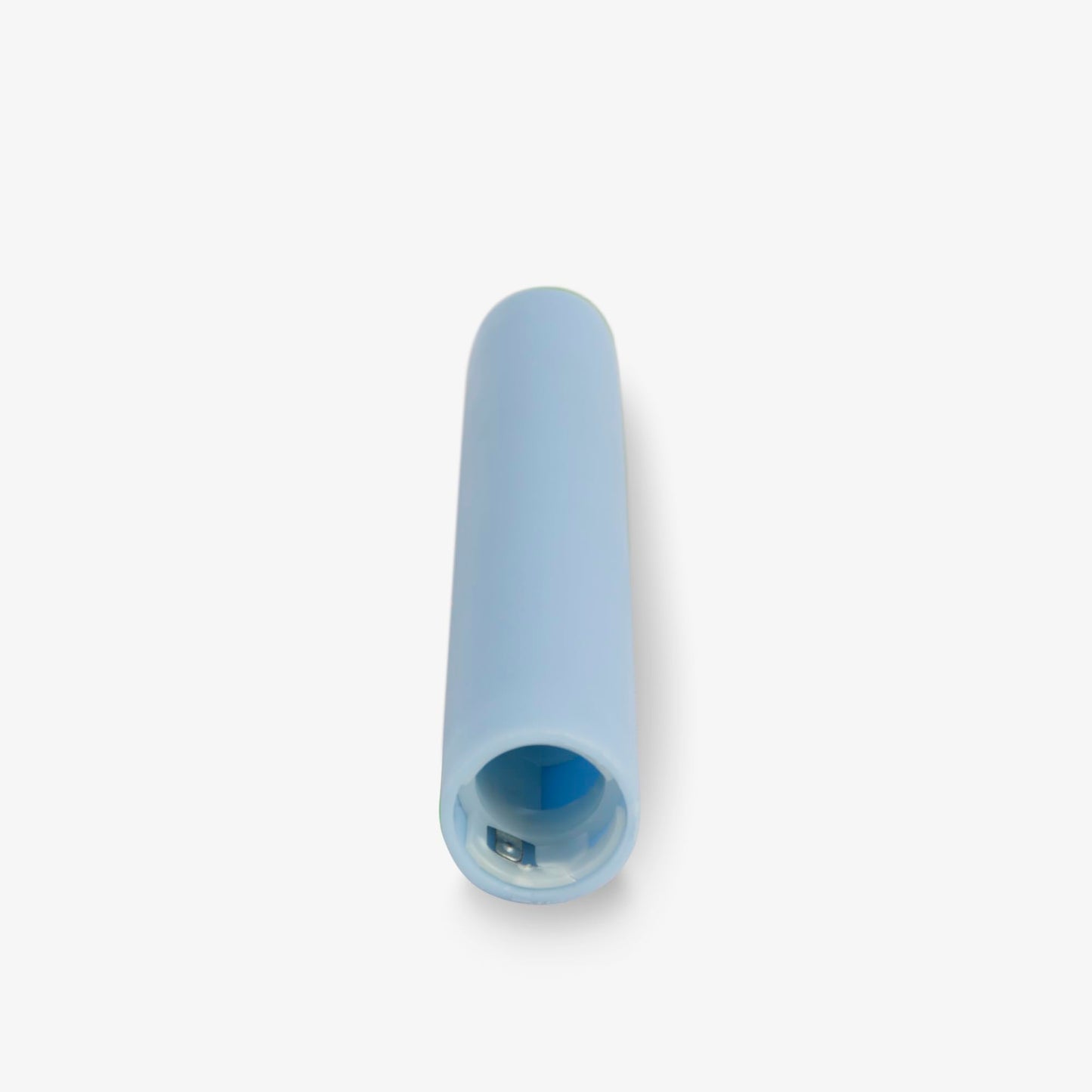 Luminara Set of 2 Flameless Candle Tapers (0.87" x 6.7") Flat Top Real Wax Unscented (Airy Blue)