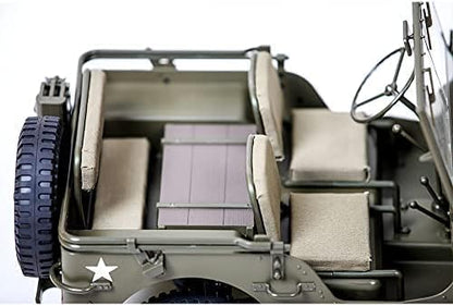 Fms 1/6 1941 MB Scaler RC mini Jeep RC Truck MB Scaler 4x4 Hobby Grade Brushed RC Rock Crawler RC Army Military Truck for AdultsRS (1/6)