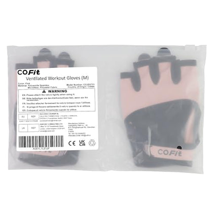 COFIT Breathable Workout Gloves, Antislip Weight Lifting Gym Gloves for Men Women, Superior Grip & Palm Protection for Weightlifting, Fitness, Exercise, Training
