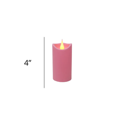 Needzo Flameless Advent Tabletop Pillar Candle Set, Unscented LED Candles, Christmas Wreath Accessories Home Decor, Pack of 4