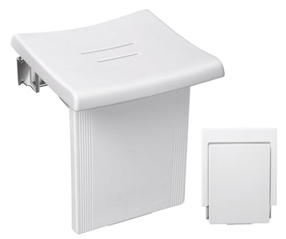 iHork 550lbs Capacity Big Size Folding Shower Seat and Bench Wall Mounted,Wall Mounted Folding Chair with Solid 304 Steel Structure