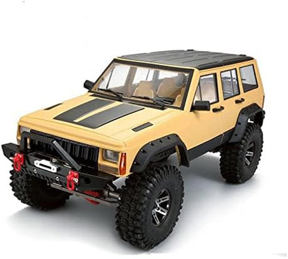 RC Car Hard Body Shell Kit313mm Wheelbase Cherokee Body Car Shell for 1/10 RC Crawler Axial SCX10 &amp SCX10 II 90046 90047 TRX4 Kit (Yellow)