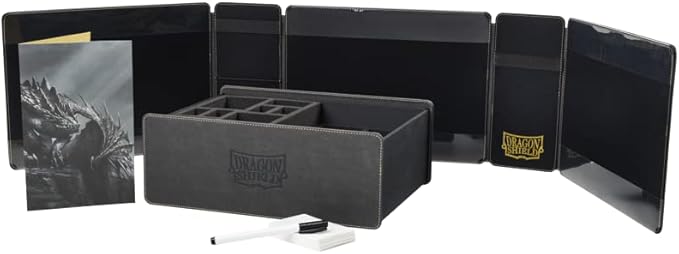 Arcane Tinmen Dragon Shield RPG – Game Master Companion: Iron Grey - Durable &amp Sturdy – Screen &amp Accessory Box – Dungeon Master Accessory - Tabletop RPG TTRPG – Dungeons &amp Dragons DND D&am