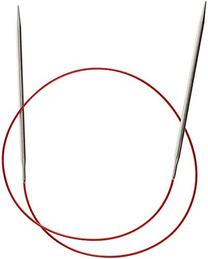 ChiaoGoo Red Lace Circular 32 inch (81cm) Stainless Steel Knitting Needle Size US 6 (4mm) 7032-6