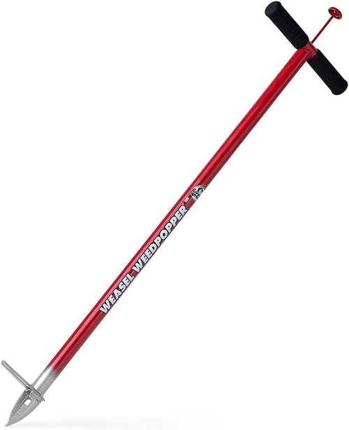 Garden Weasel WeedPopper Step & Twist - Ergonomic Stand-Up Weed Puller Tool for Dandelion & Crabgrass Removal | Heavy-Duty Black Design | Model 95206-A