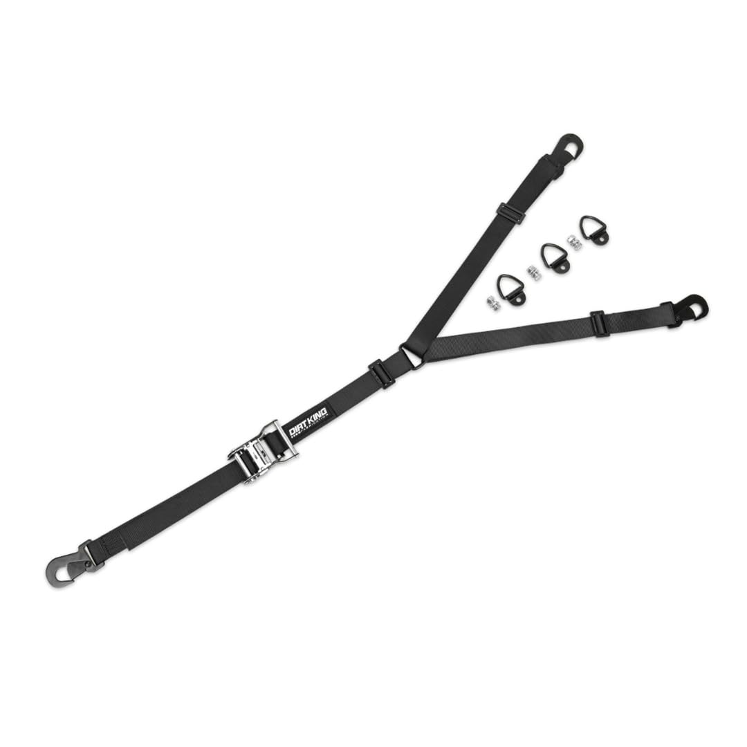 3 Way Spare Tire Strap & Mounts | Flat Hooks