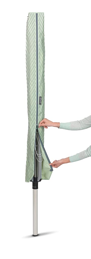 Brabantia Topspinner Outdoor 4 Arm Spinning Clothesline Rotating & Clothes Drying Rack Cover - Weather Resistant Material - Zip Closure - Outdoor - Drying Rack Protection