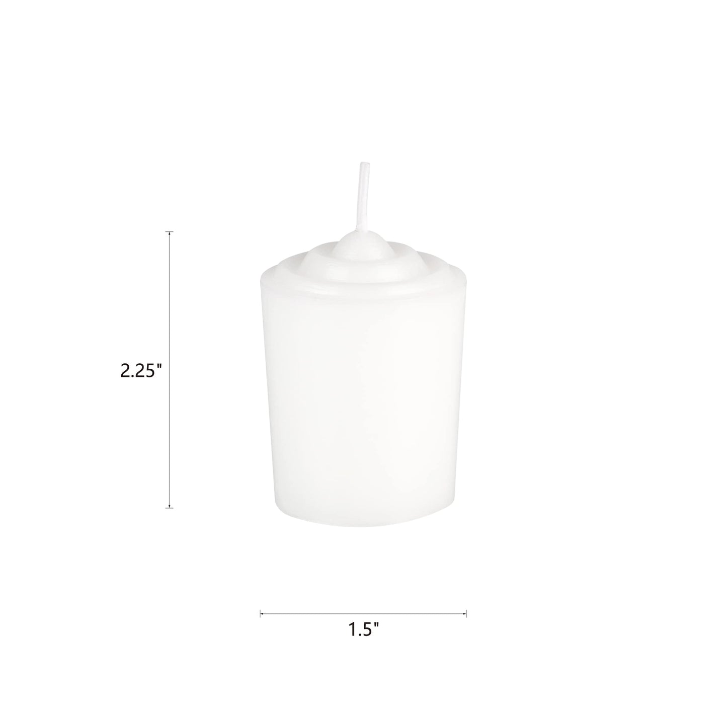 Mega Candles 12 pcs Unscented White Votive Candles, Hand Poured Wax Candle 15 Hours 1.5 Inch x 2.25 Inch, Home Décor, Wedding Receptions, Centerpieces, Occasions, Events, Meditations, Holders