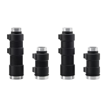 Z-BOLT® Dual Switch Cable Port Tailcap (Matte Black) for 3V/6V Malkoff, Blazer LEP & LED 18350/18650 Light Bodies & Surefire M300/340/M600/640DF Lights (DS00 Type Functionality)