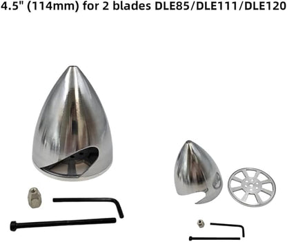 Metal Propeller Spinner Dia 70mm-127mm CNC Plane Spinner for DLE Gasoline Engine DLE20 DLE30 DLE55 DLE111 DLE222 RC Airplane (4.5(114MM))