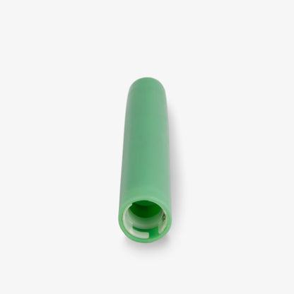 Luminara Set of 2 Flameless Candle Tapers (0.87" x 6.7") Flat Top Real Wax Unscented (Vibrant Green)