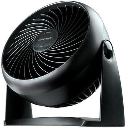 Honeywell Turbo Force Table Fan - 11 Inch, 3 Speed, 90 Degree Pivot - Sleek Black Design