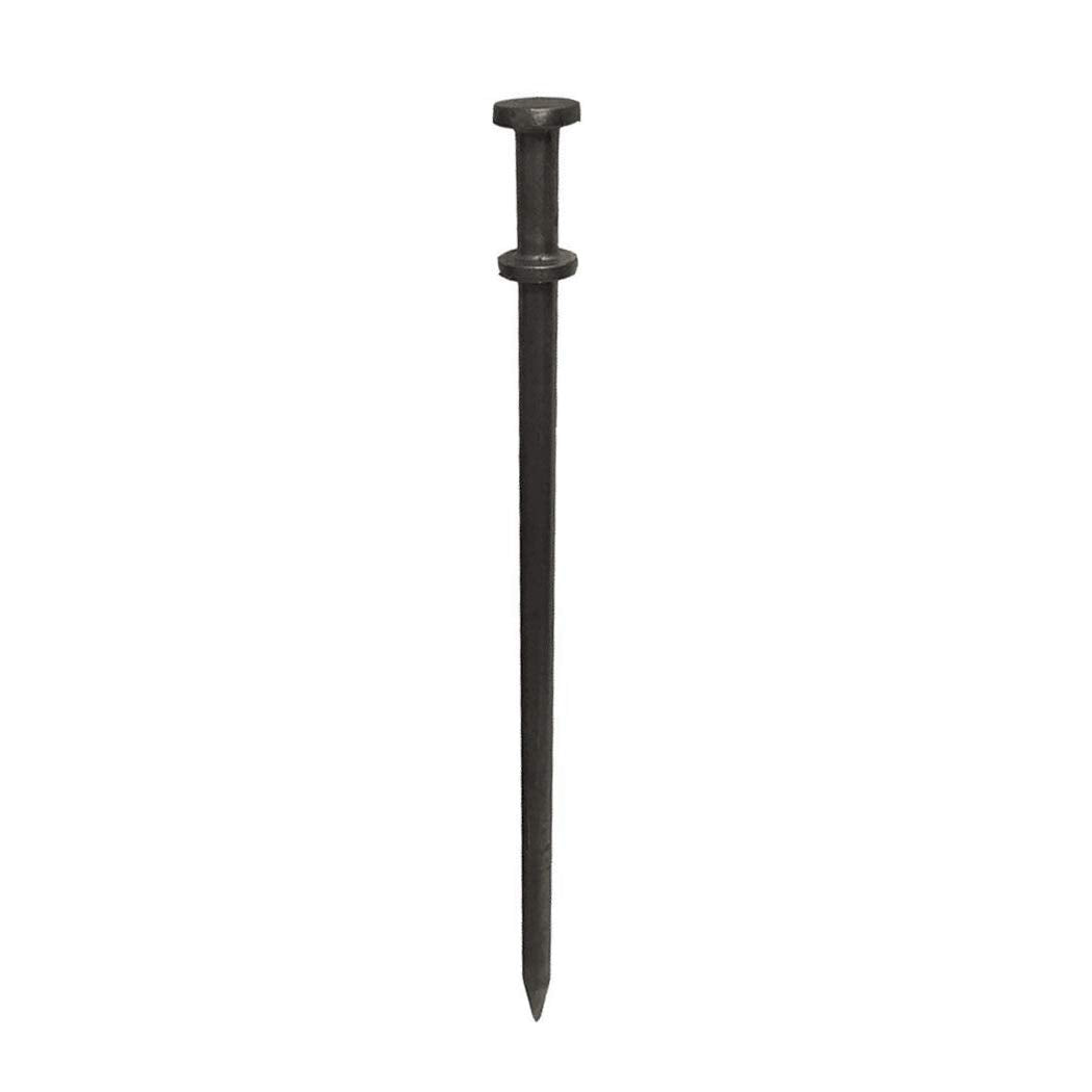 Moose Supply Double Head Tent Stakes, Heavy Duty Steel Outdoor Ground Spikes to Anchor Commercial Inflatables, Party Tents and Camping Shelters, 3/4 Inch x 36 Inch, Pack of 4