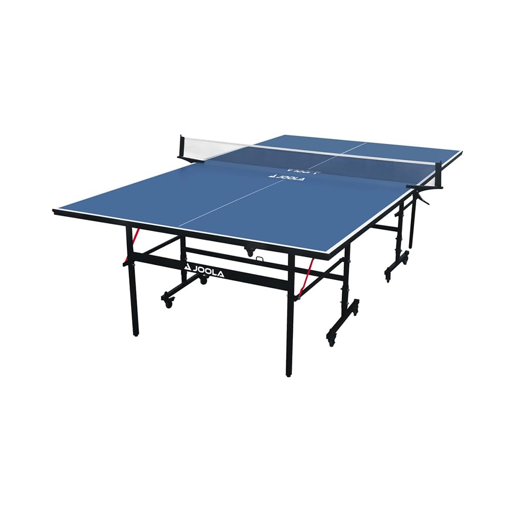 JOOLA Inside 13 - Professional MDF Indoor Table Tennis Table with Quick Clamp Ping Pong Net and Post Set - 10 Minute Easy Assembly - Ping Pong Table with Single Player Playback Mode