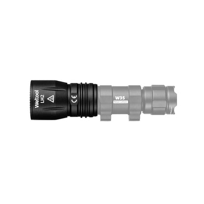 Weltool LH2 High Density Infrared LED Light Head,Single Mode, Throwing Beam Weapon Light Head W35, W65, BB3, BB6 Light Body and Surefire M600DF Body (Black)