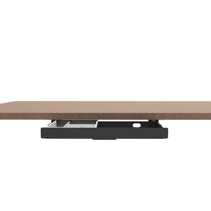 Mofangtech Under Desk Slide Out Pencil Drawer, Storage Organizer 15 Inch Wide, Ball-Bearing Slides, Black (8x14.4 Inch)