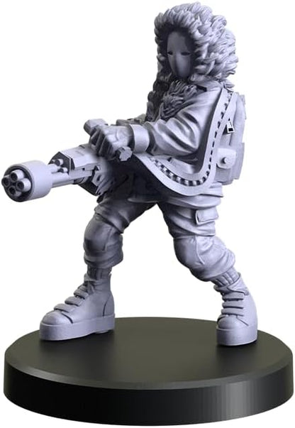 Monster Fight Club Cyberpunk Red Combat Zone Miniatures: Piranhas Starter Gang