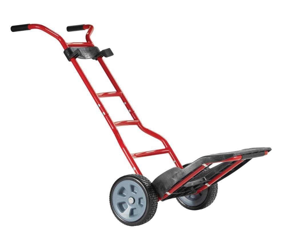 Rubbermaid Commercial Products Brute Construction and Landscape Dolly, 250-Pound Capacity, Red, Heavy Duty Dolly with Wheels