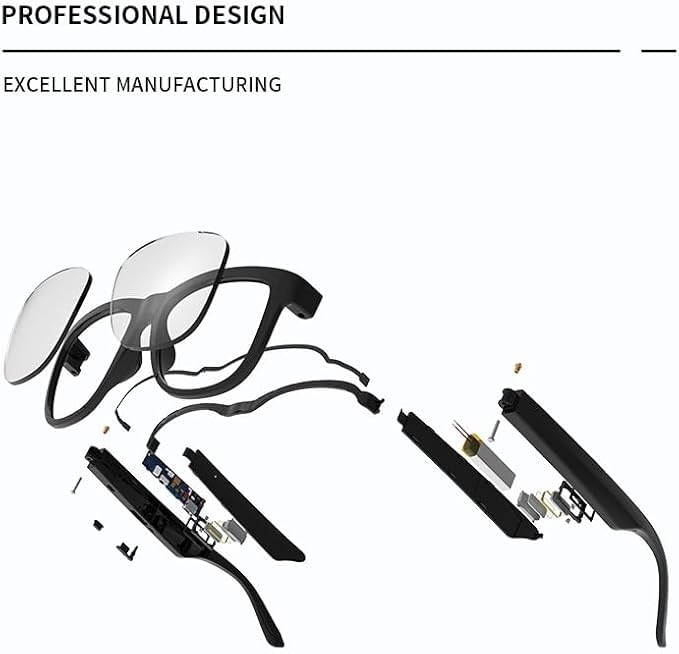 GS01 Smart Bluetooth Sunglasses, Audio Sunglasses With Speaker, UV400 Polarized lens, Open Ear Music, Touch Control