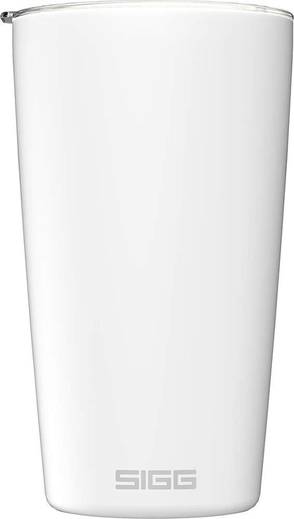 Sigg - Neso Pure Cream Coffee Travel Mug - With Tritan Lid - Dishwasher Safe - Lightweight - BPA Free - 18/8 Stainless Steel - White - 14 Oz