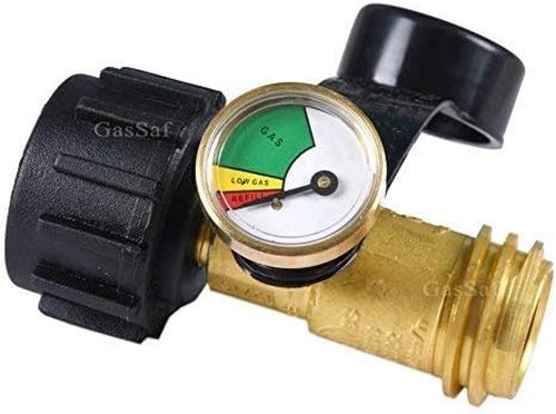 GasSaf Propane Tank Gauge - Universal Leak Detector for QCC1 Type 1 Tanks | Accurate Pressure Meter