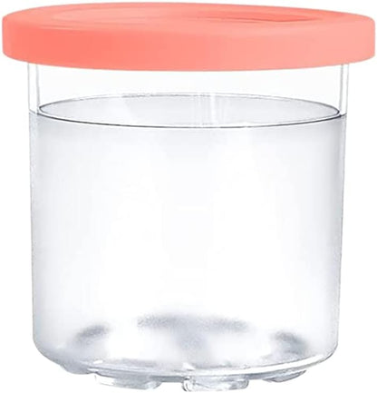 Ninja Creami 4-Pack Replacement Ice Cream Pints with Lids - Compatible with NC301, NC300, NC299AMZ | Colorful Set