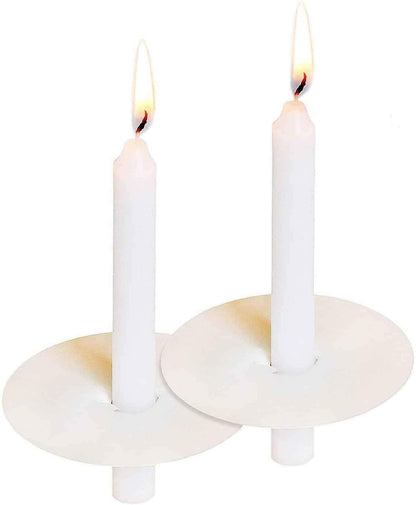 150 Packs Unscented White No Smoke ChurchCandles with Drip Protectors for Devotionalcandlelight Vigil Service.