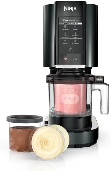 Ninja CREAMi Ice Cream Maker - Create Delicious Sorbets & Milkshakes | Includes 3 CREAMi Pints, Black