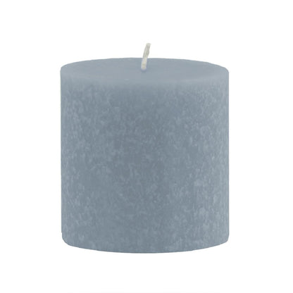 Root Candles Unscented Candles Premium Beeswax Blend Pillar Candle, 3 x 3-Inch, Williamsburg Blue